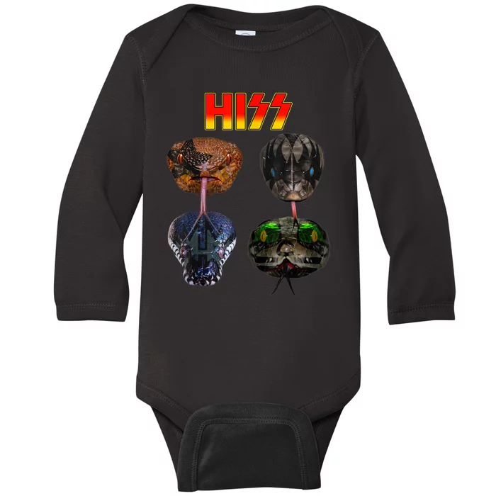 Snake Lover Snake Hiss Baby Long Sleeve Bodysuit