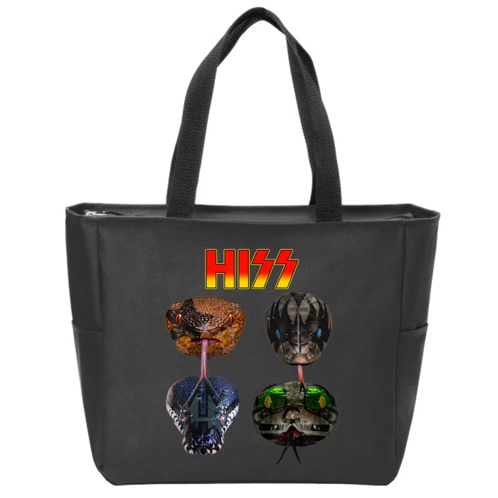 Snake Lover Snake Hiss Zip Tote Bag