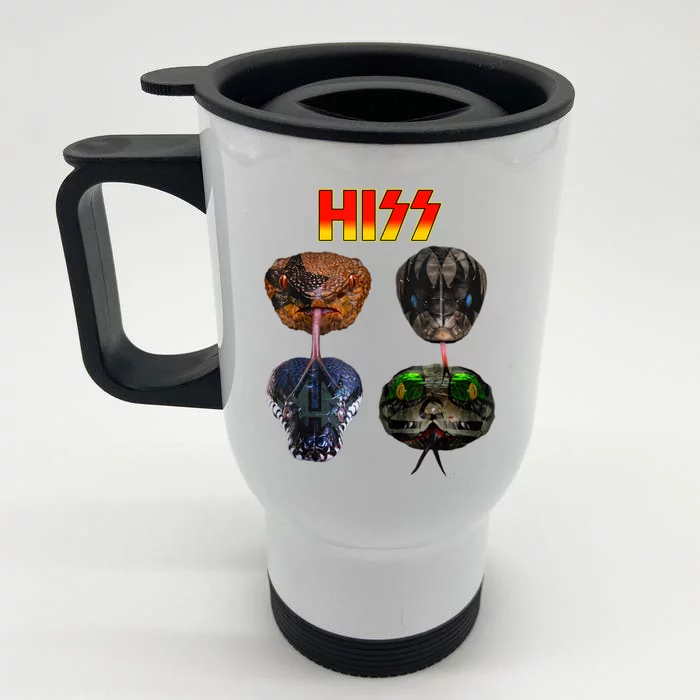 Snake Lover Snake Hiss Front & Back Stainless Steel Travel Mug