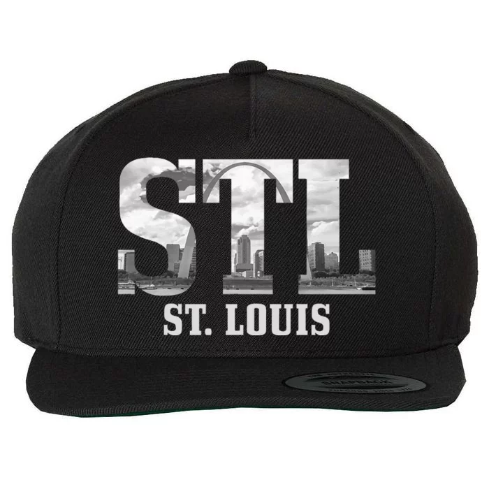 St. Louis Stl Skyline Pride Missouri Vintage Wool Snapback Cap