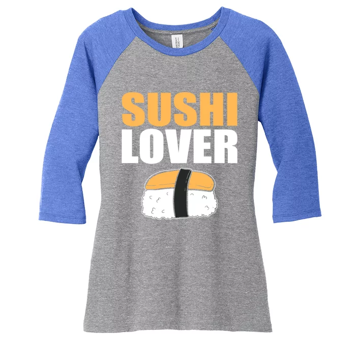 Sushi Lover Sushi Lover Gift Women's Tri-Blend 3/4-Sleeve Raglan Shirt