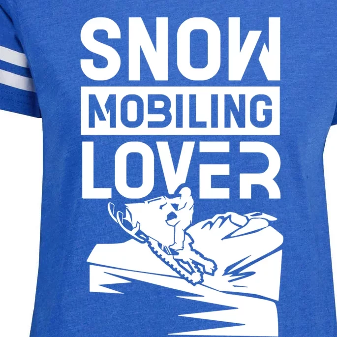 Snowmobiling Lover Snowmobiles Snowmobile Driver Rider Gift Enza Ladies Jersey Football T-Shirt