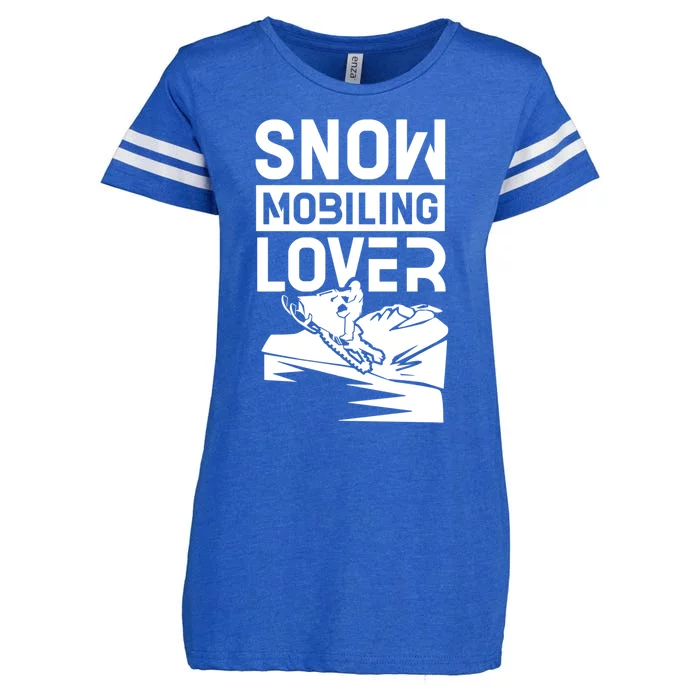 Snowmobiling Lover Snowmobiles Snowmobile Driver Rider Gift Enza Ladies Jersey Football T-Shirt