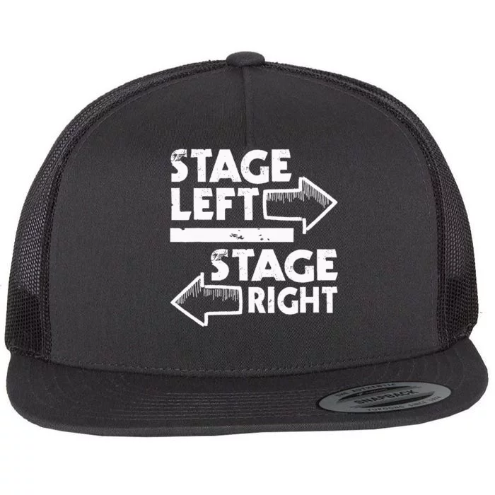 Stage Left Stage Right Actor Actress Theater Acting Flat Bill Trucker Hat