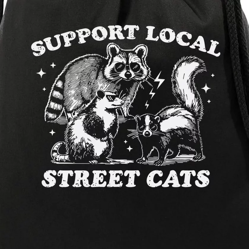 Support Local S.T.R.E.E.T. C.A.T.S. Drawstring Bag