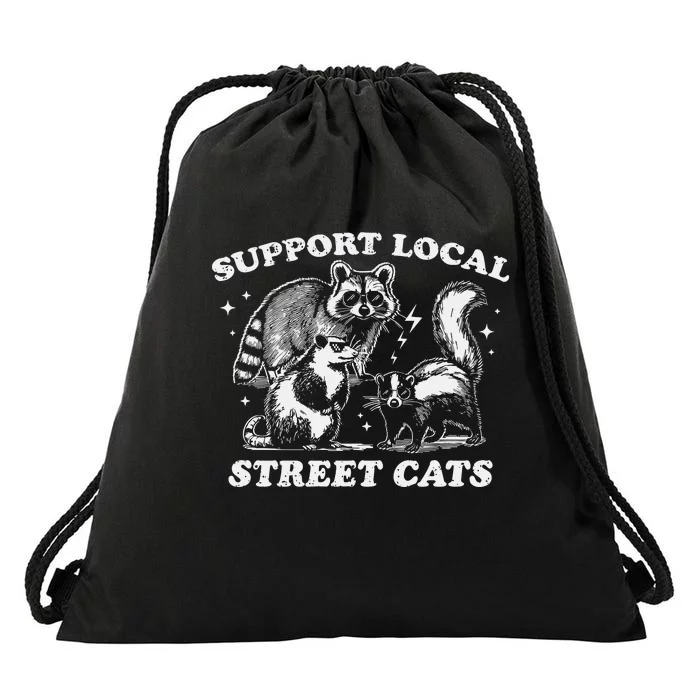 Support Local S.T.R.E.E.T. C.A.T.S. Drawstring Bag