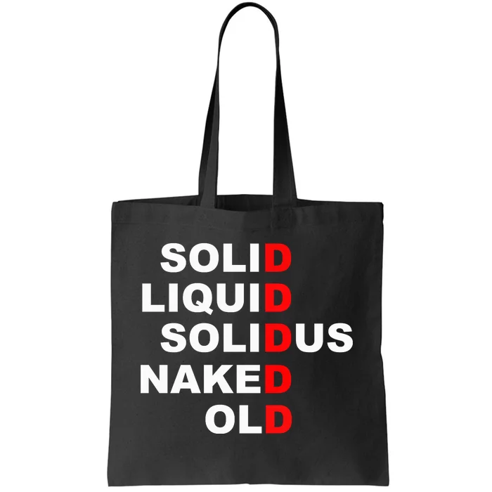 Solid Liquid Solidus Naked Old Tote Bag