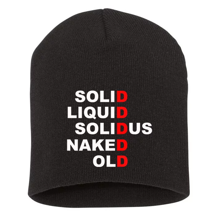 Solid Liquid Solidus Naked Old Short Acrylic Beanie