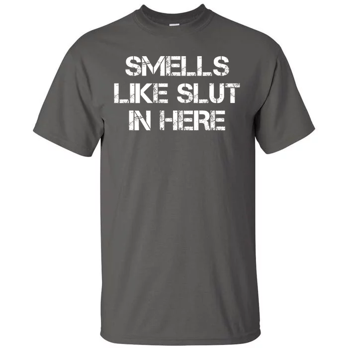 Smells Like Slut In Here Funny Humor Tall T-Shirt