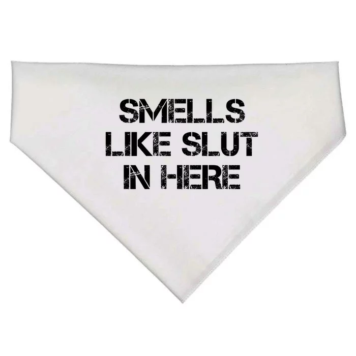 Smells Like Slut In Here Funny Humor USA-Made Doggie Bandana