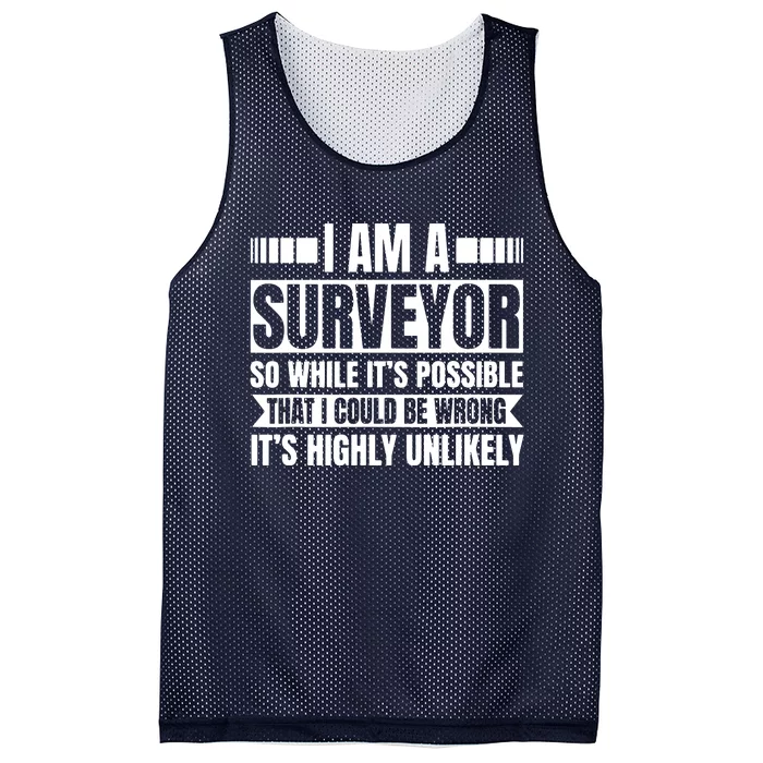 Surveyor Land Surveying Cartographer Geodesists Valuer Mesh Reversible Basketball Jersey Tank