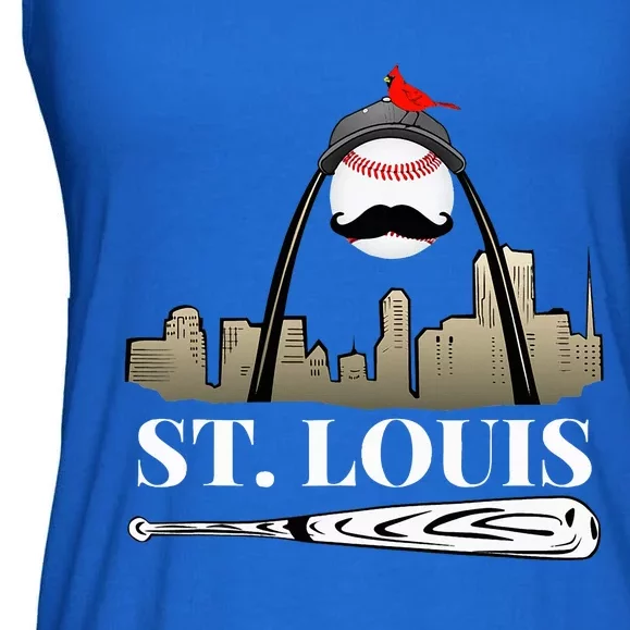 Saint Louis Skyline Design Ladies Essential Flowy Tank