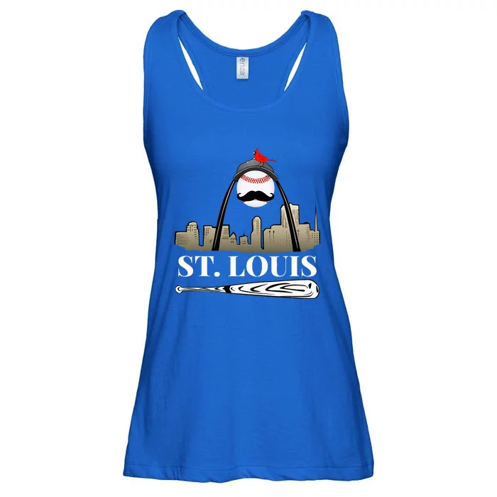 Saint Louis Skyline Design Ladies Essential Flowy Tank