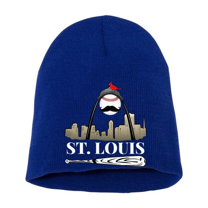 Saint Louis Skyline Design Short Acrylic Beanie