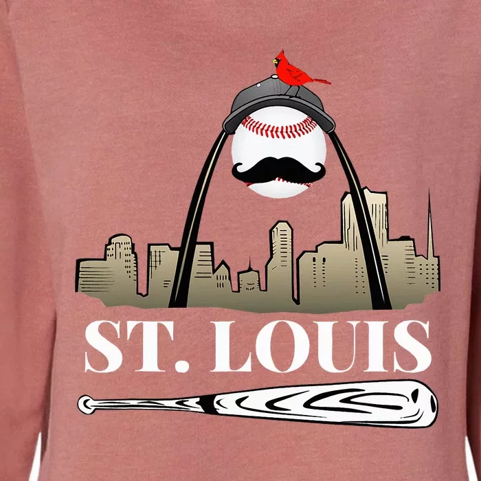 Saint Louis Skyline Design Womens California Wash Sweatshirt