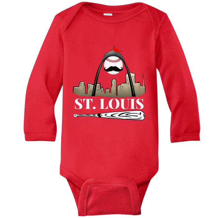 Saint Louis Skyline Baby Long Sleeve Bodysuit