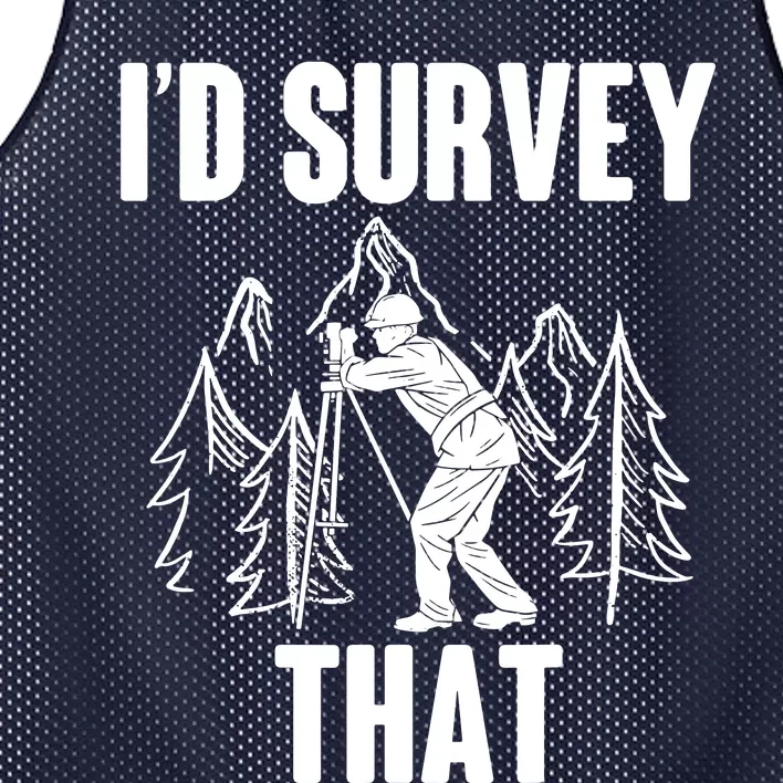 Surveyor Land Surveying Id Survey That Camera Theodoloite Mesh Reversible Basketball Jersey Tank