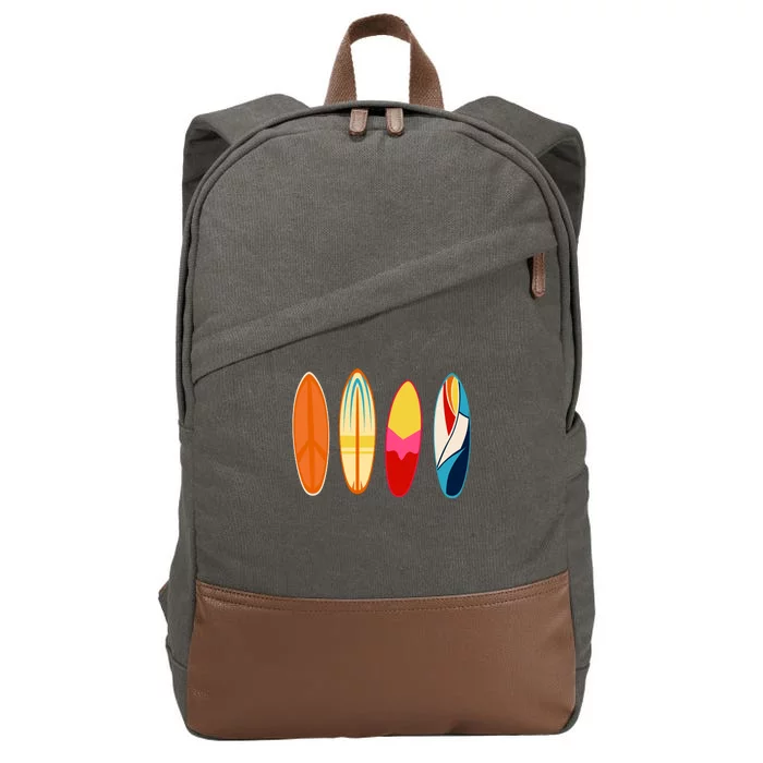 Surf Lover Summer Cotton Canvas Backpack