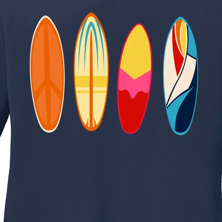 Surf Lover Summer Ladies Long Sleeve Shirt