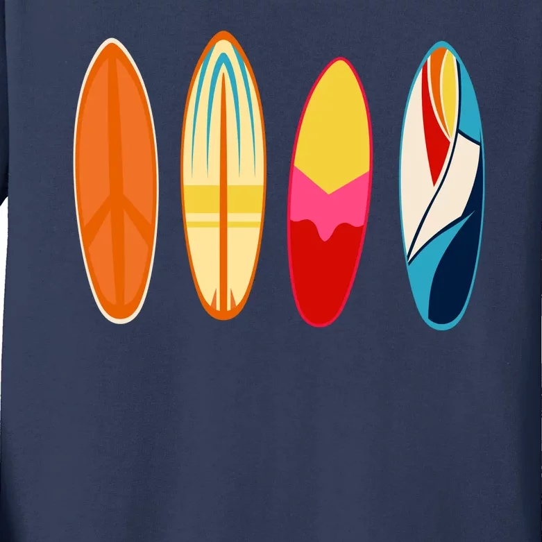 Surf Lover Summer Kids Long Sleeve Shirt