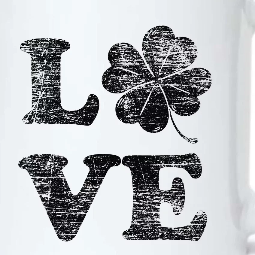 Shamrock Love Saint Patricks Day Black Color Changing Mug