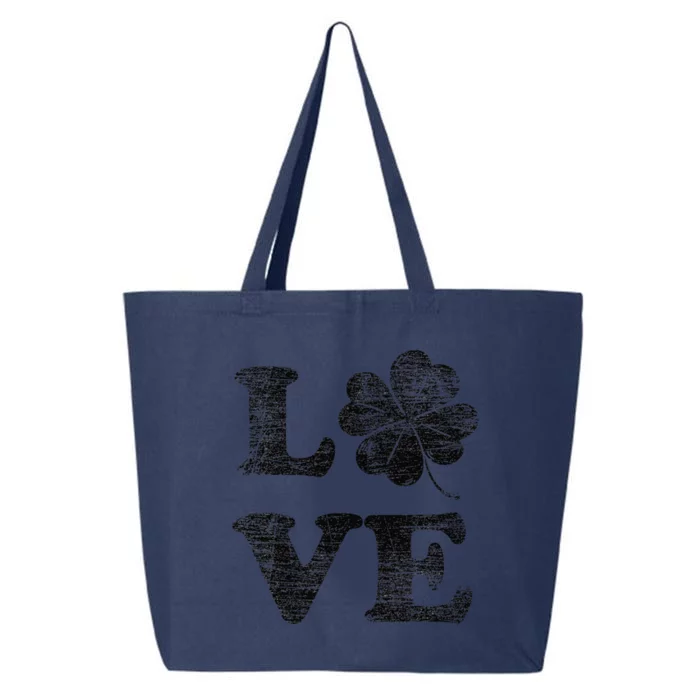 Shamrock Love Saint Patricks Day 25L Jumbo Tote