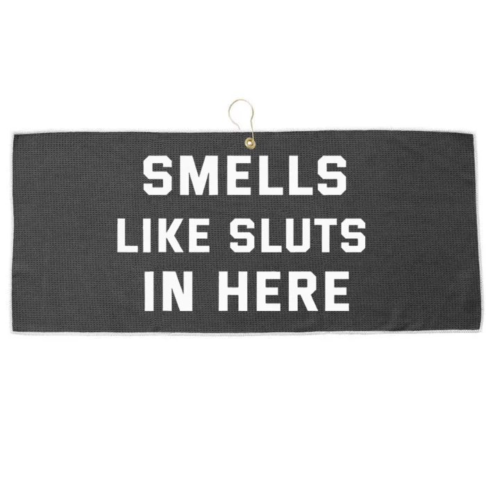 Smells Like Slut In Here Offensive Large Microfiber Waffle Golf Towel