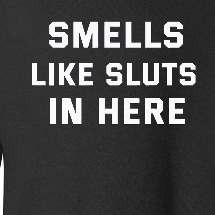 Smells Like Slut In Here Offensive Toddler Sweatshirt