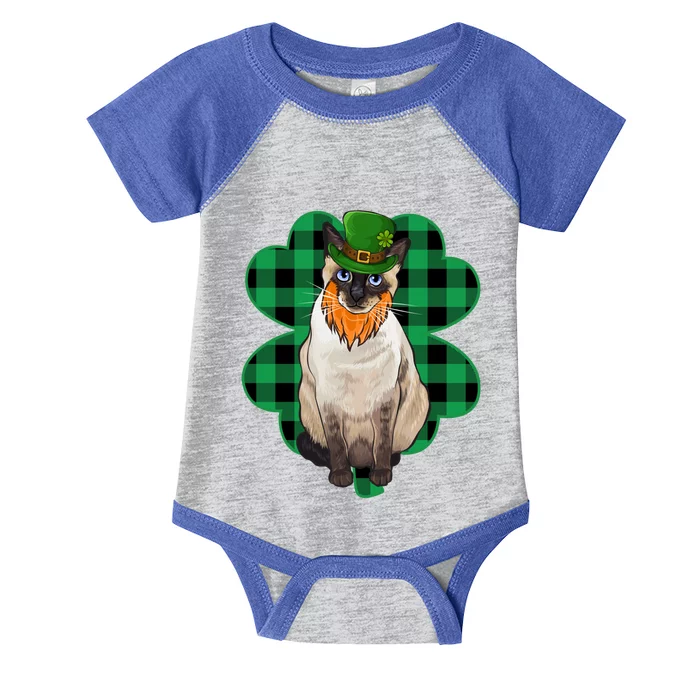 Siamese Leprechaun St Patricks Day Lucky Clover Gift Infant Baby Jersey Bodysuit