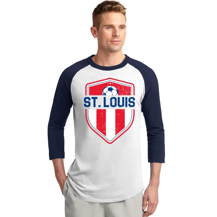 St Louis Soccer Vintage Baseball Sleeve Shirt