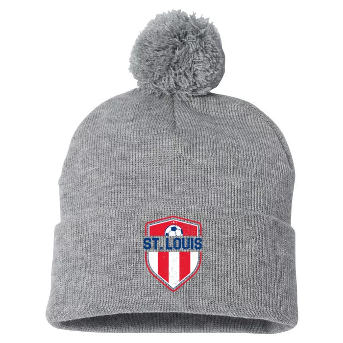 St Louis Soccer Vintage Pom Pom 12in Knit Beanie