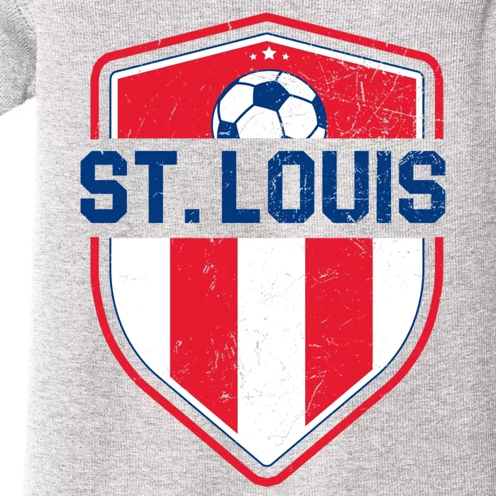 St Louis Soccer Vintage Baby Bodysuit