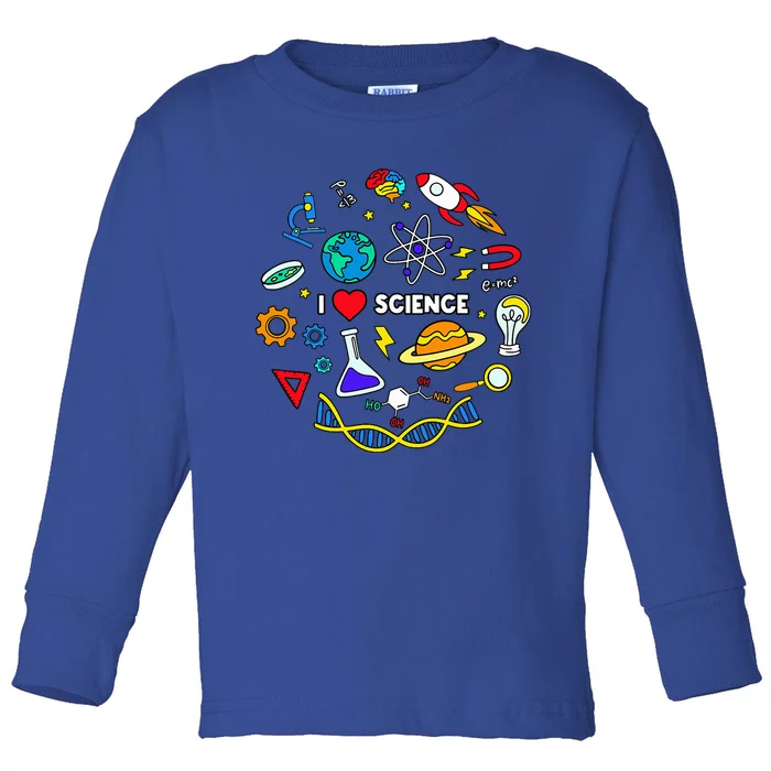 Science Lover Science Student Chemistry Funny Science Toddler Long Sleeve Shirt