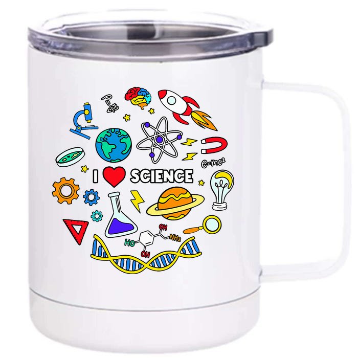 Science Lover Science Student Chemistry Funny Science Front & Back 12oz Stainless Steel Tumbler Cup