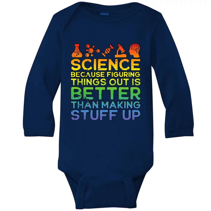 Science Lover Science Student Chemistry Funny Science Baby Long Sleeve Bodysuit