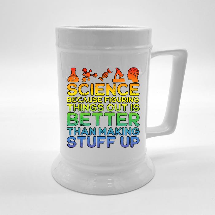 Science Lover Science Student Chemistry Funny Science Front & Back Beer Stein