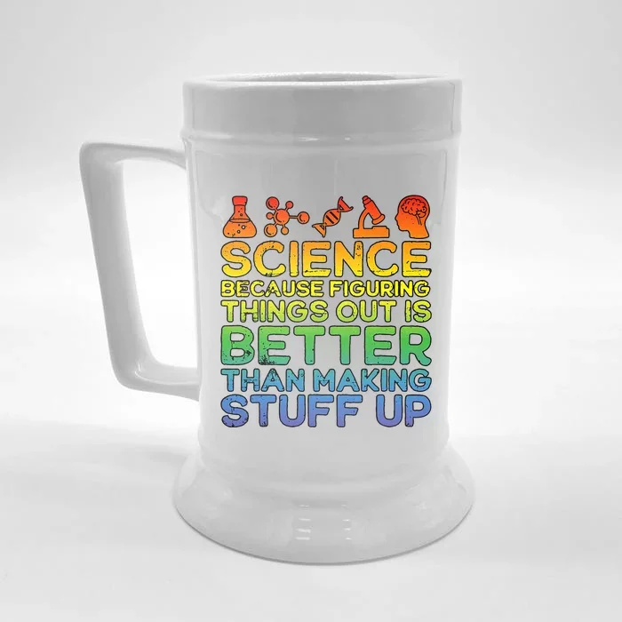 Science Lover Science Student Chemistry Funny Science Front & Back Beer Stein