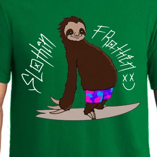 Sloth Livin Sweater Pajama Set