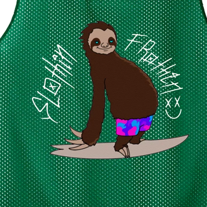 Sloth Livin Sweater Mesh Reversible Basketball Jersey Tank