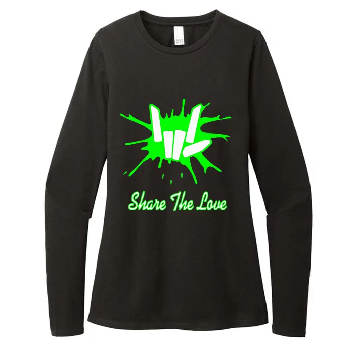 Share Love Womens CVC Long Sleeve Shirt