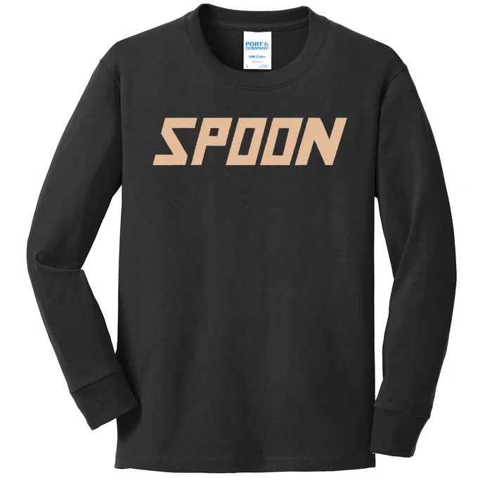 Spoon Logo Kids Long Sleeve Shirt