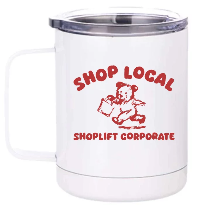 Shop Local Front & Back 12oz Stainless Steel Tumbler Cup