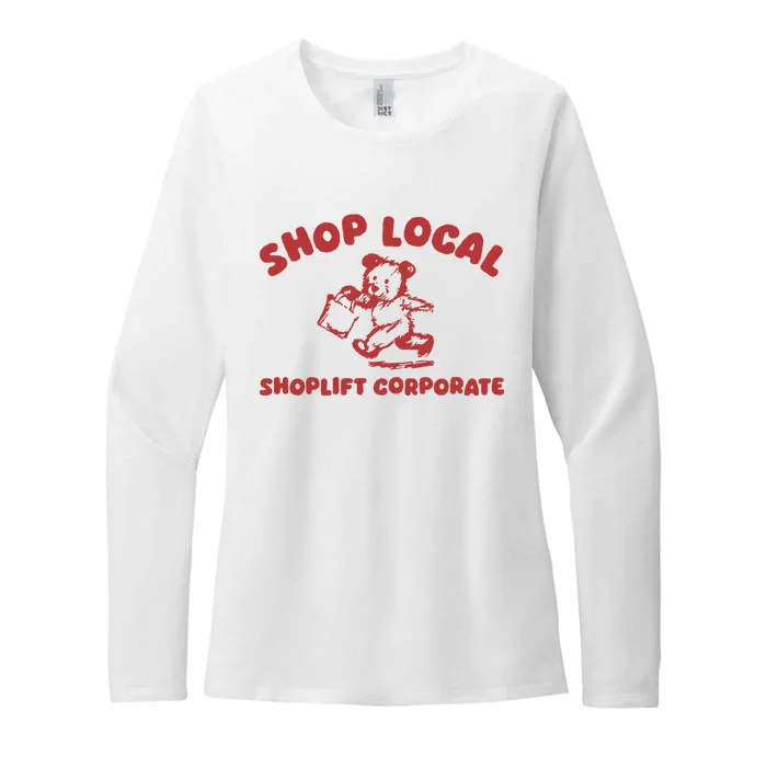 Shop Local Womens CVC Long Sleeve Shirt