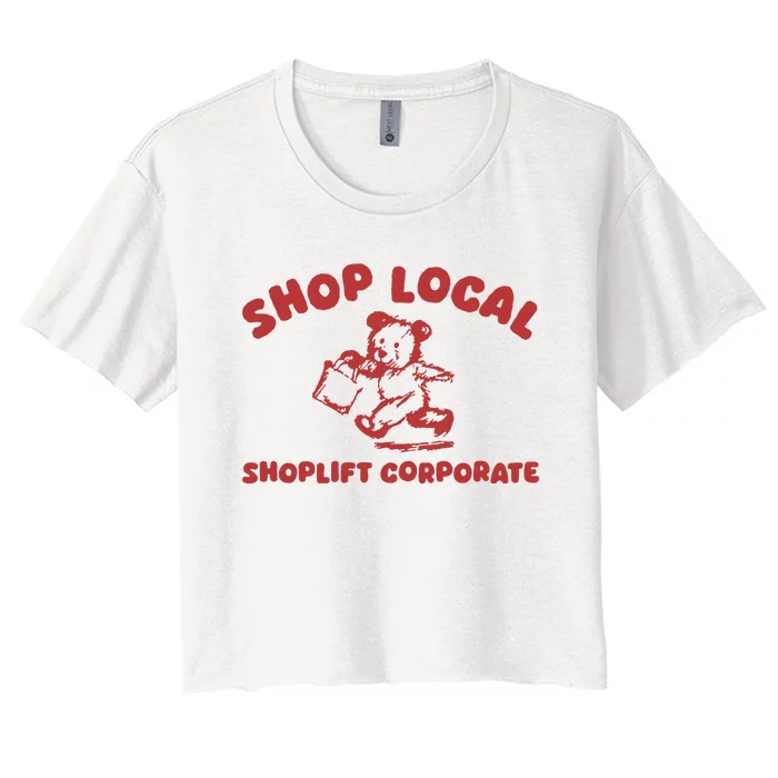 Shop Local Women's Crop Top Tee