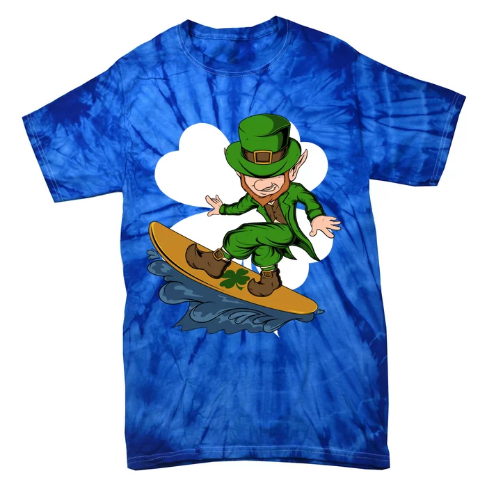 Surfer Leprechaun St Patrick's Day Surfing Cool Gift Tie-Dye T-Shirt