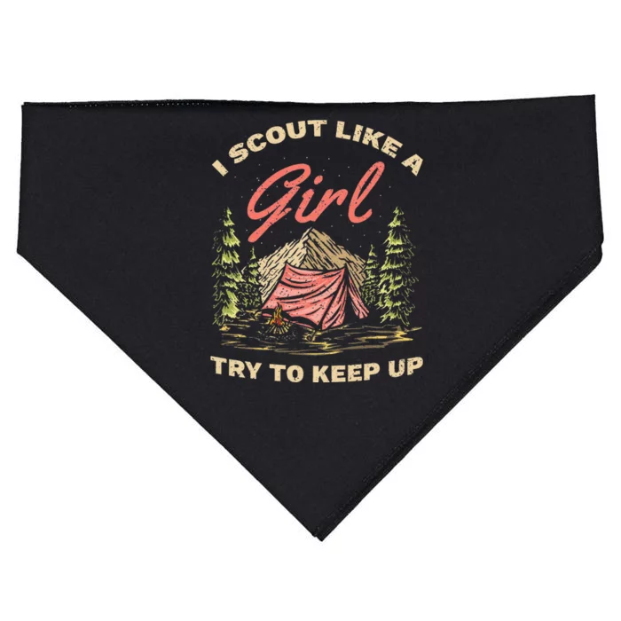 Scout Life Scouting Lovers Hiking Camper funny camping USA-Made Doggie Bandana