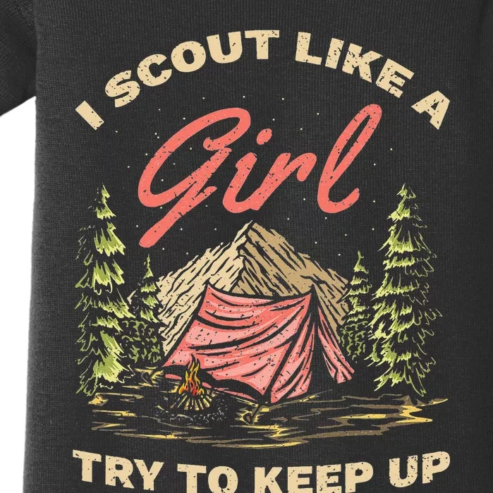 Scout Life Scouting Lovers Hiking Camper funny camping Baby Bodysuit