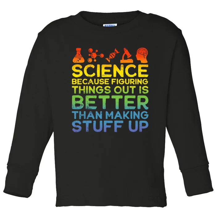 Science Lover Science Student Chemistry Funny Science Toddler Long Sleeve Shirt