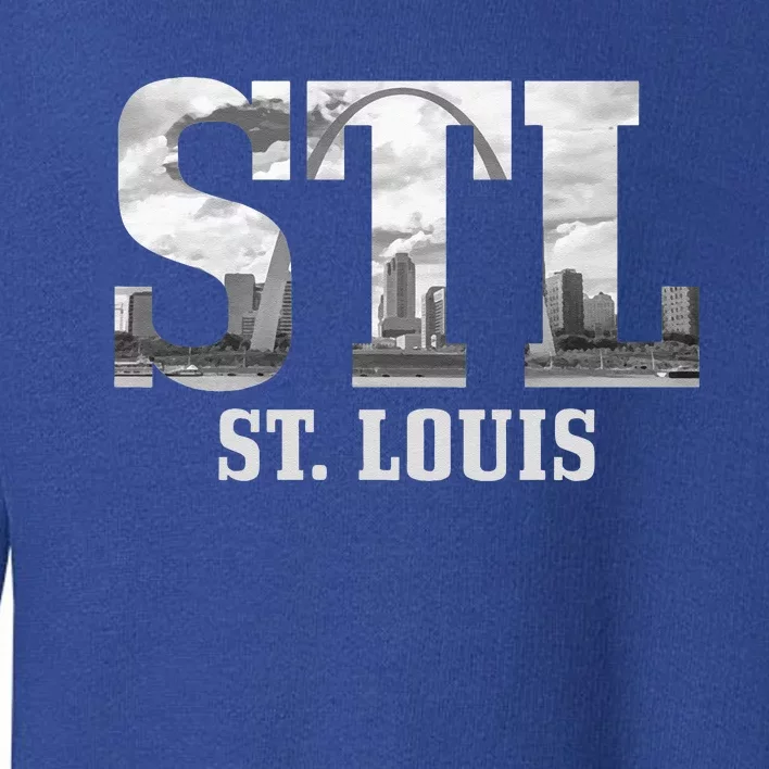 St. Louis STL Skyline Pride Missouri Vintage Toddler Sweatshirt