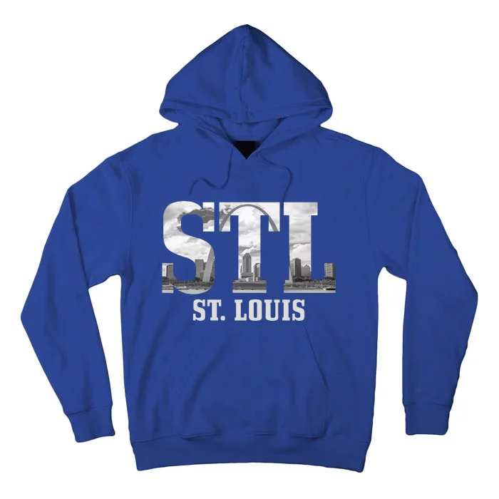 St. Louis STL Skyline Pride Missouri Vintage Tall Hoodie